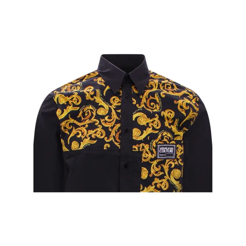 VERSACE JEANS COUTURE Baroque-print Cotton Shirt-2