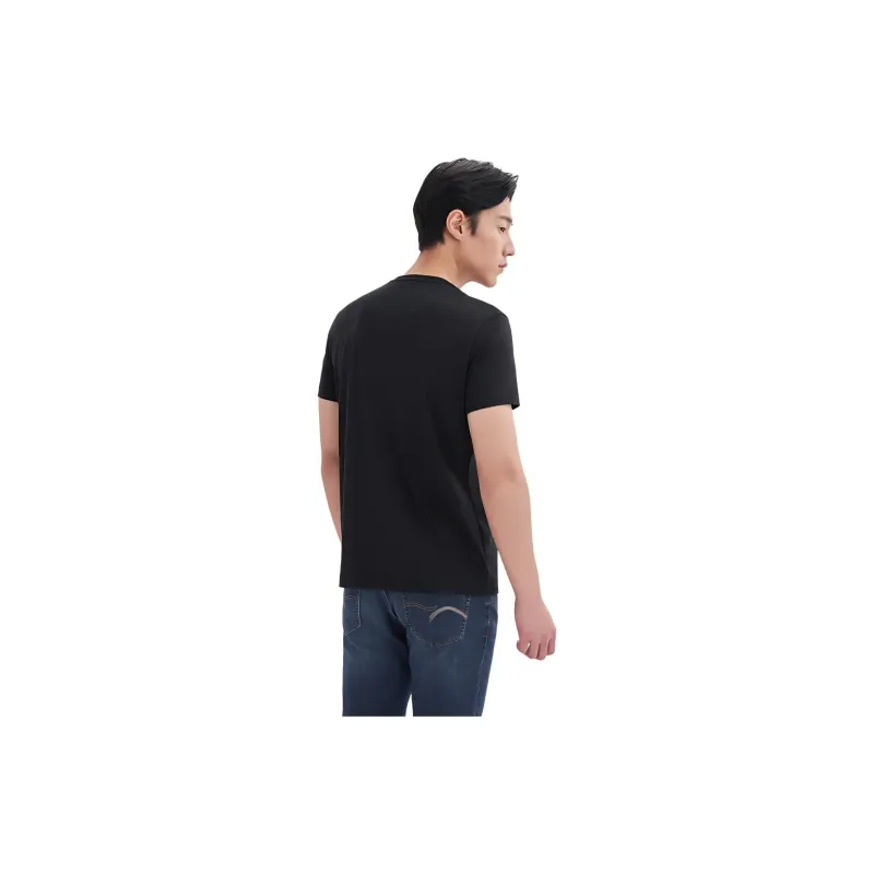 GOLDLION Regular T Shirt Men's Black-1