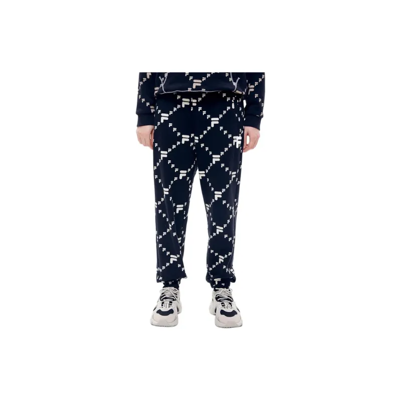 FILA FUSION TOKYO STUKIO Knitted Sports Pants Men's Pitch Black-3