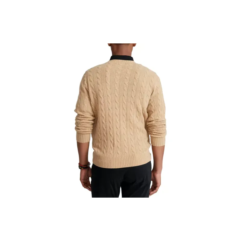 Polo Ralph Lauren Logo embroidered Cable knit Jumper-4