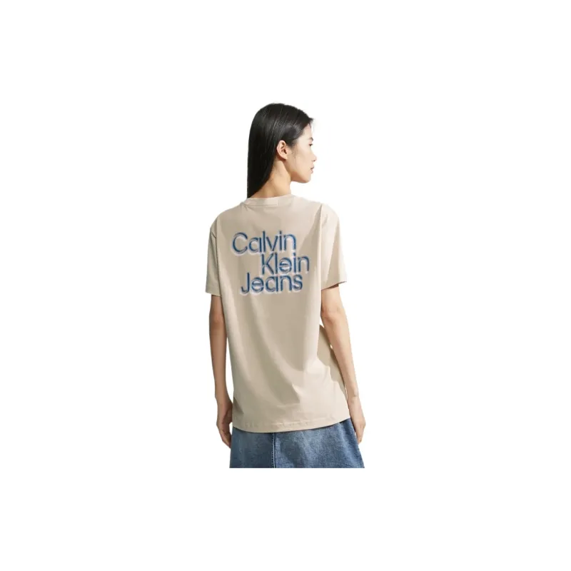 CALVIN KLEIN T Shirt Unisex Ecru-3