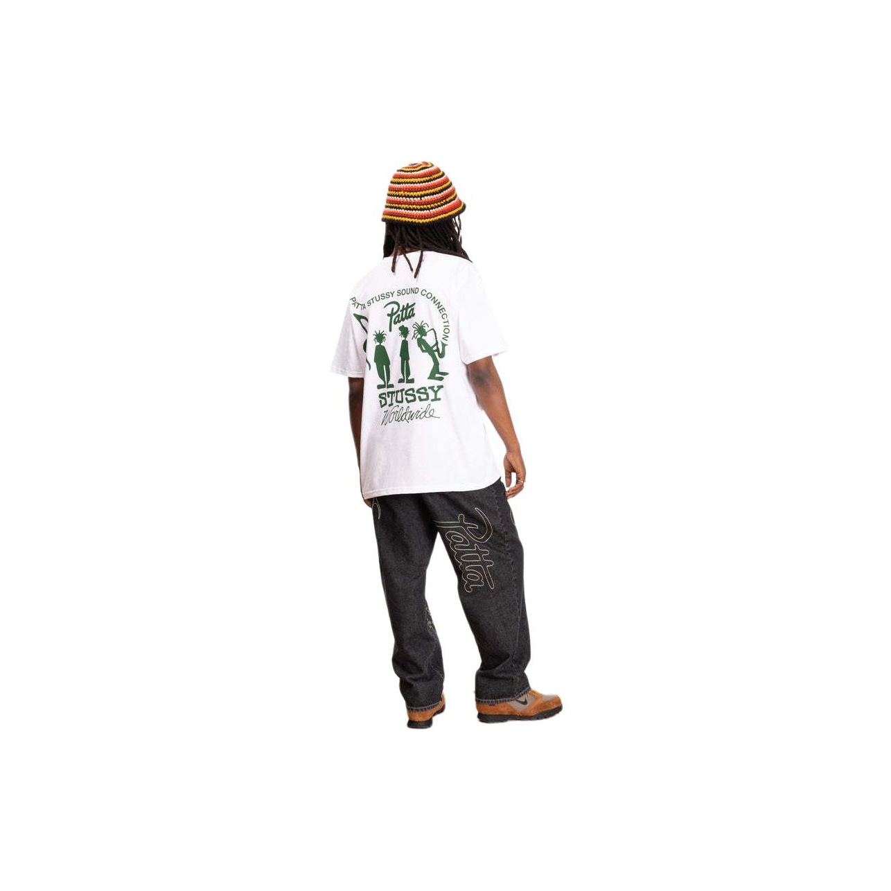 Stussy x Patta Sound Connection Tee White Men's - SS24 - US