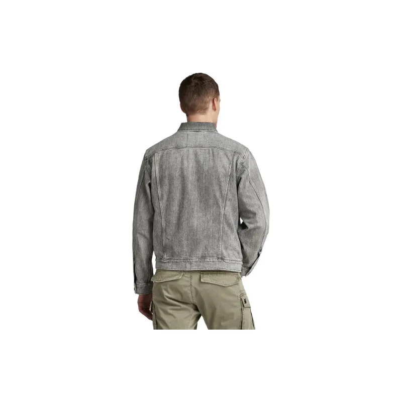 G STAR RAW Denim Jacket Unisex Pale Carbon Gray-2