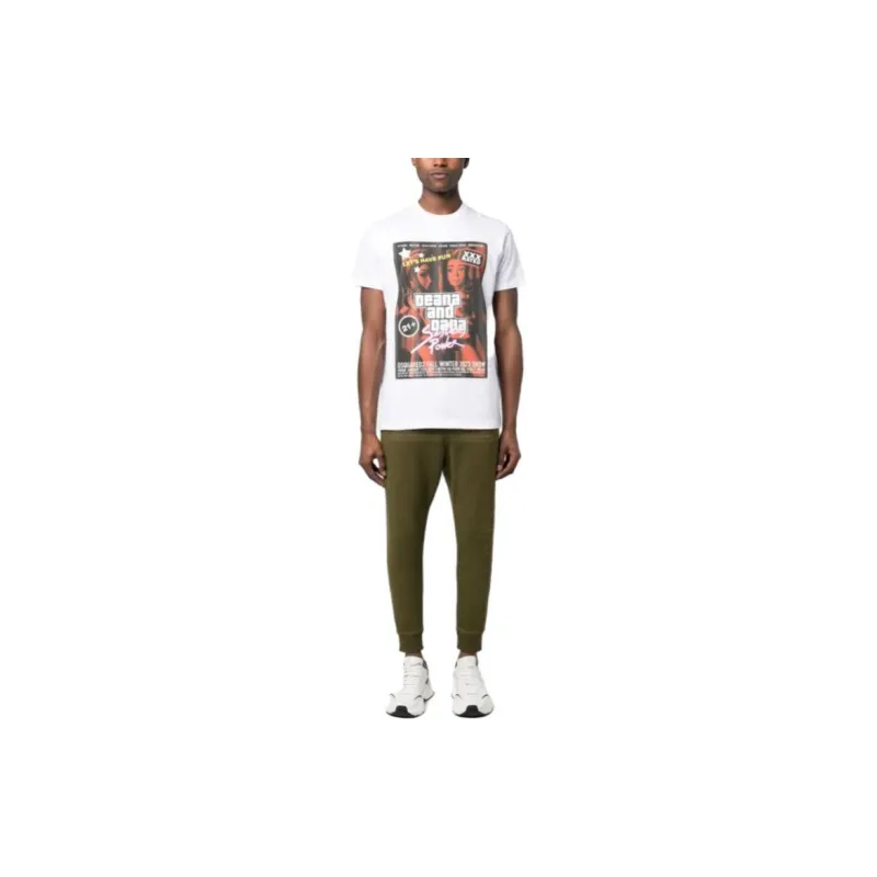 DSQUARED 2 Graphic Printed Crewneck T Shirt-1
