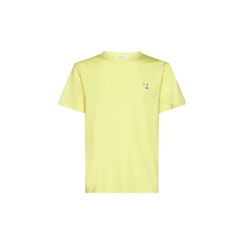Maison Kitsune Fox Patch Crewneck T Shirt-2