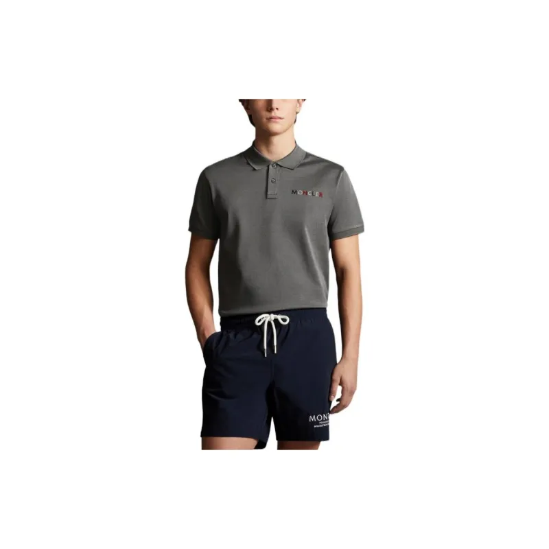 Moncler SS22 Polo Shirts Men Dark Gray-2