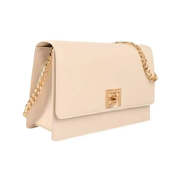 Elisabetta Franchi Polyurethane Polyester Handbag Shoulder Bag Crossbody Bag Women's Beige-1
