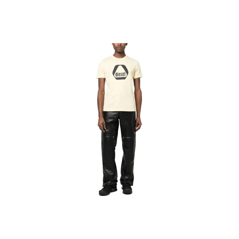 DIESEL T Shirts Men Yellow-2