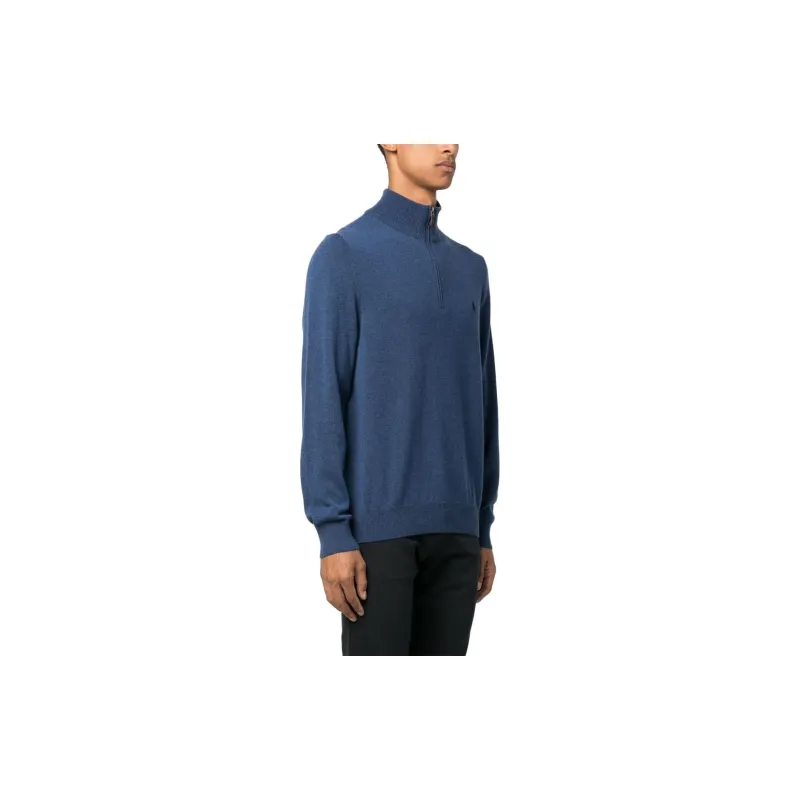 Polo Ralph Lauren Pony Embroidered Half Zipped Jumper-2