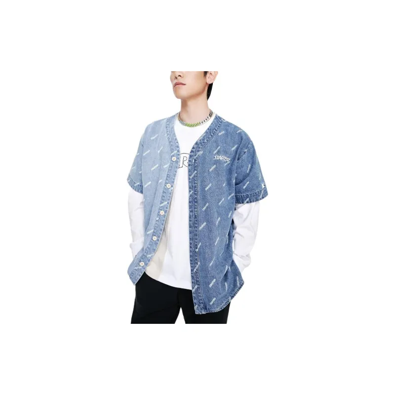 STARTER Denim Jacket Unisex Denim Blue-4