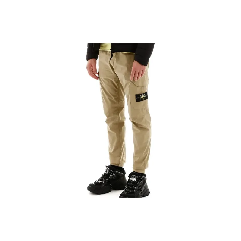 STONE ISLAND Cargo Pants Men Khaki-2