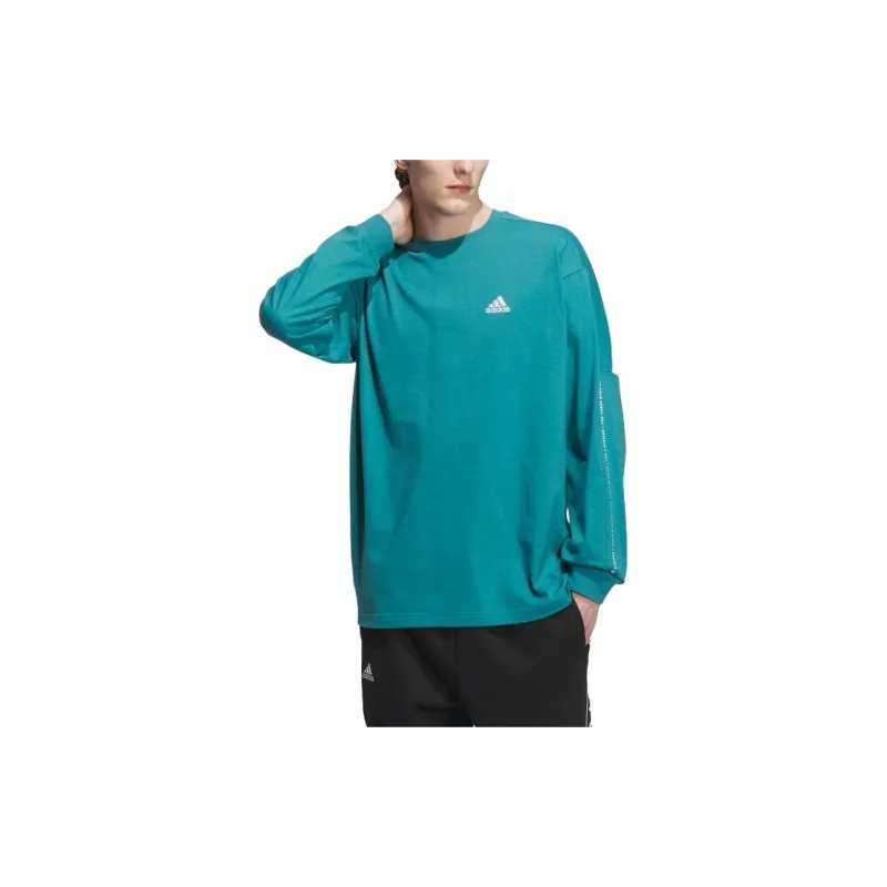 Adidas T-Shirts Unisex Dark Lake Green-1