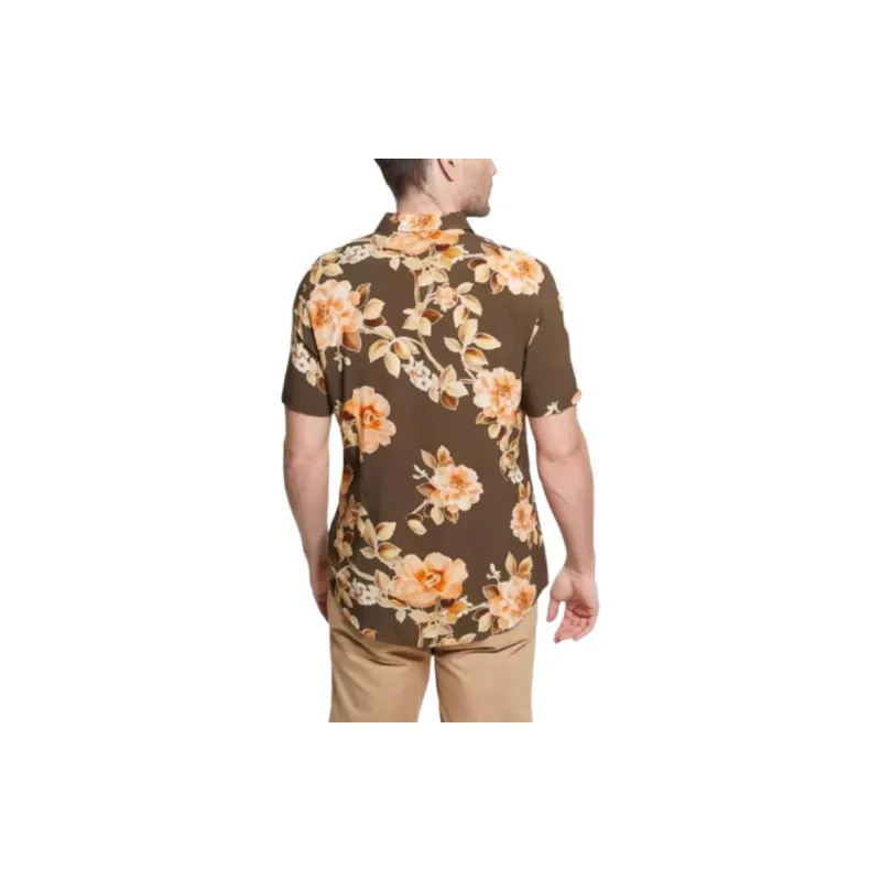 GUESS Shirts Men Tan-2
