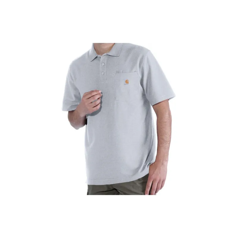 Carhartt Polo Shirts Men Light Gray-2