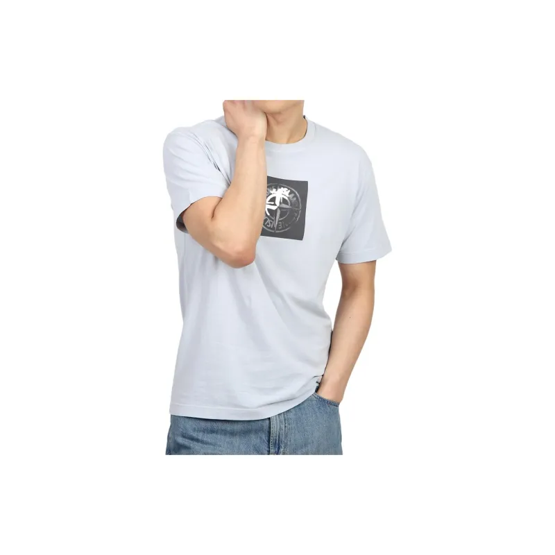 STONE ISLAND T Shirt Men's Frost Blue-2