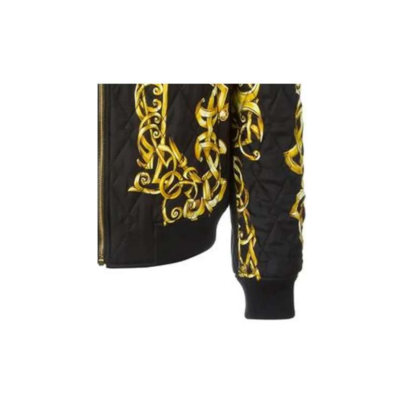 VERSACE Jackets Coats Men's Black Gold-4