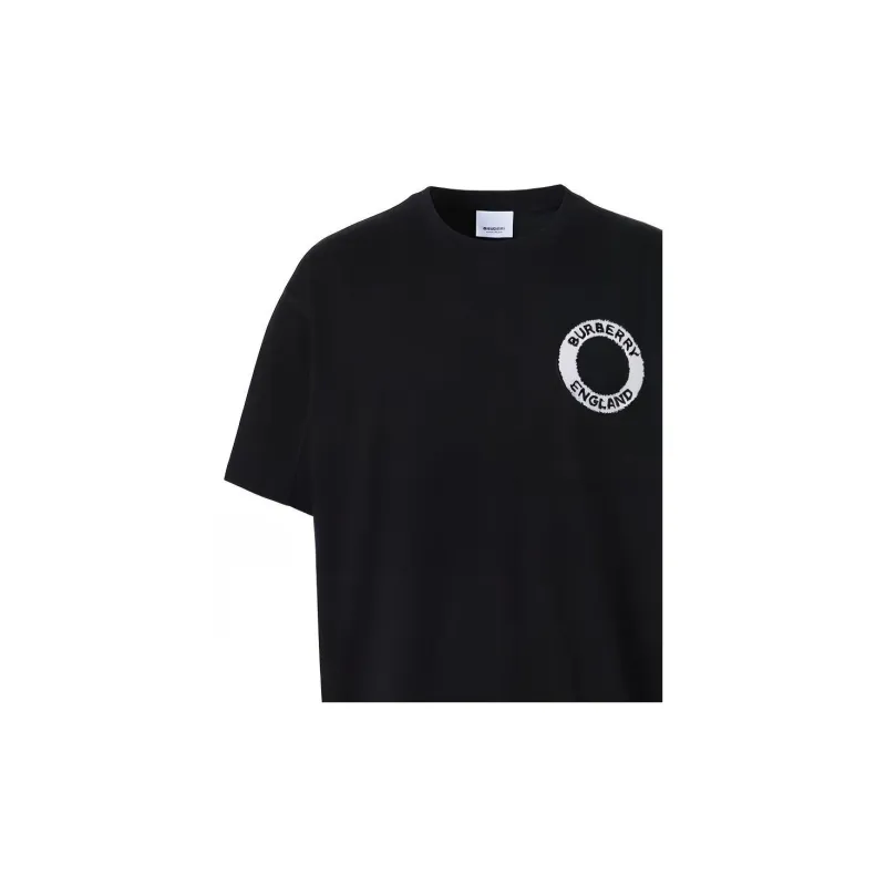 Burberry Logo Graphic Cotton Oversized T shirt-3