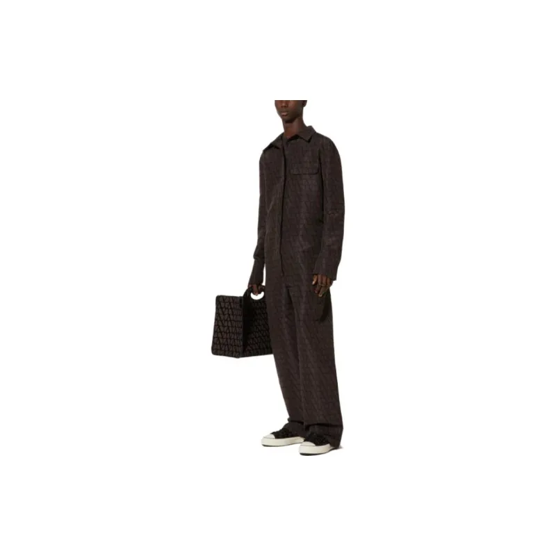 Valentino SS23 Body Suit Pants Men's Dark Coffee-3