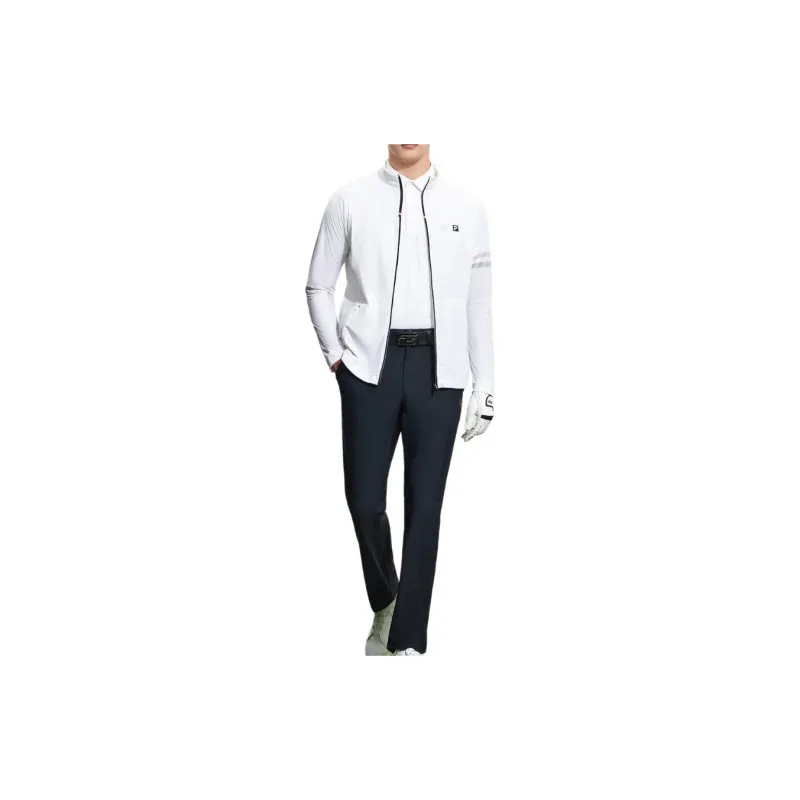 FILA Golf Series Jackets Men Jade White-5