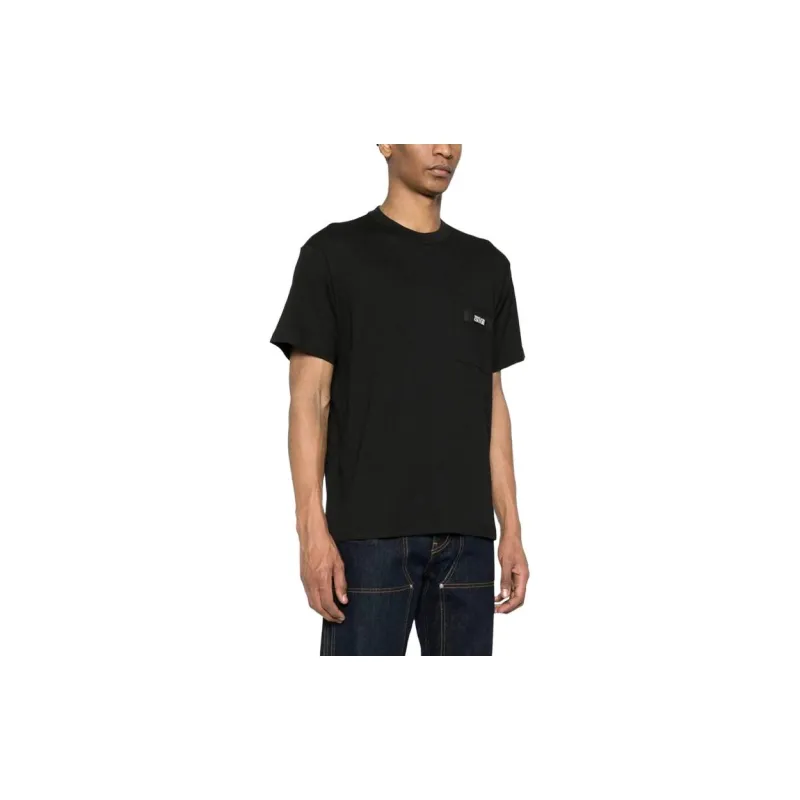 VERSACE JEANS COUTURE Logo Patch Crewneck T Shirt-1