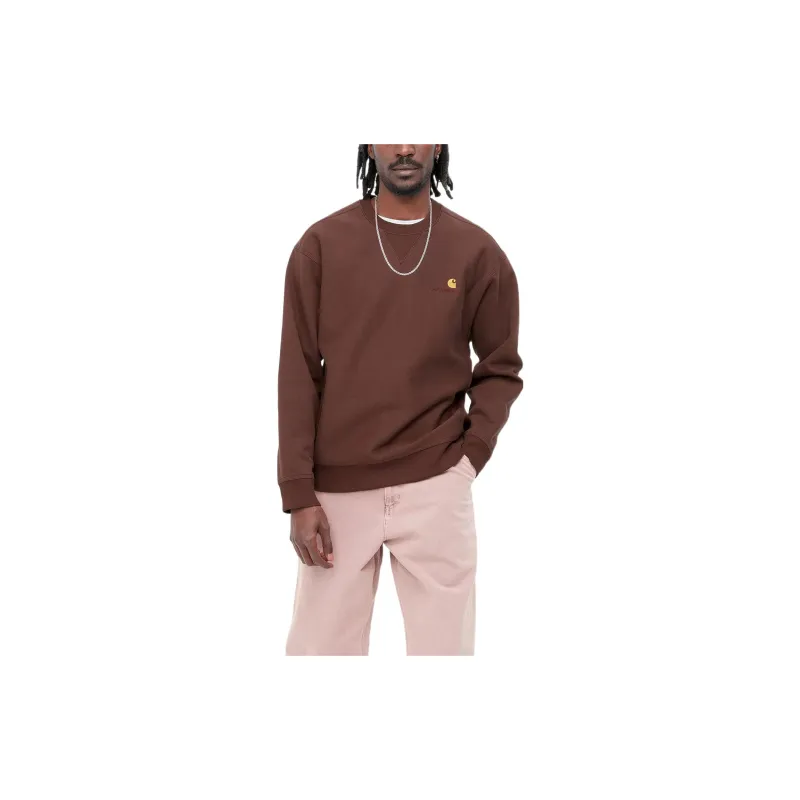 Carhartt WIP Sweatshirts Men Brown Red-4