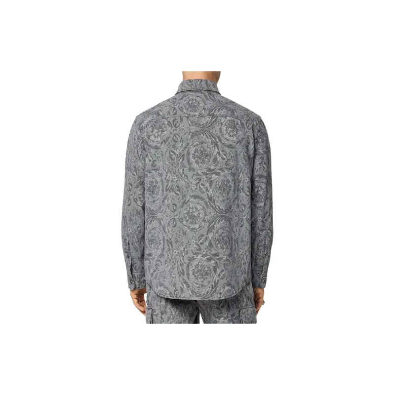 VERSACE Barocco Jacquard Long Sleeved Overshirt-2