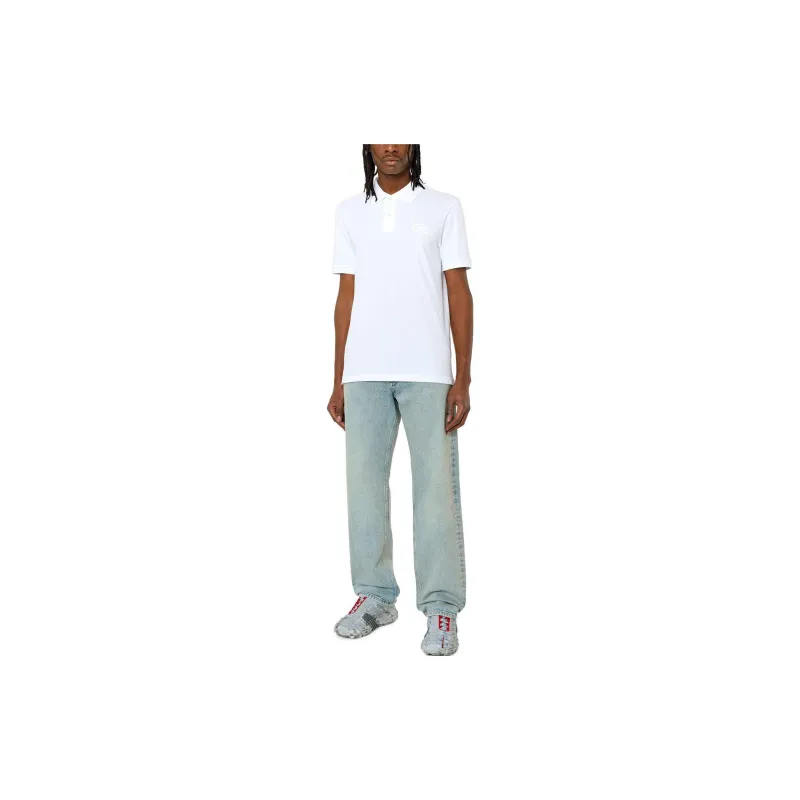 DIESEL Polo Shirts Men White-3