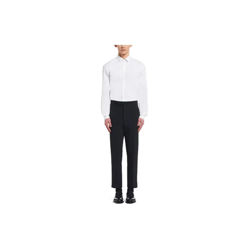 PRADA Pressed-crease Tailored Trousers-1
