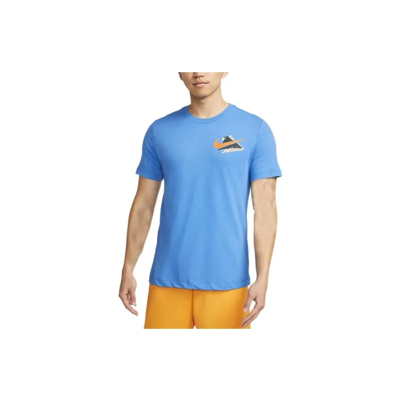 Nike Dri Fit T Shirt Men's Blue-2