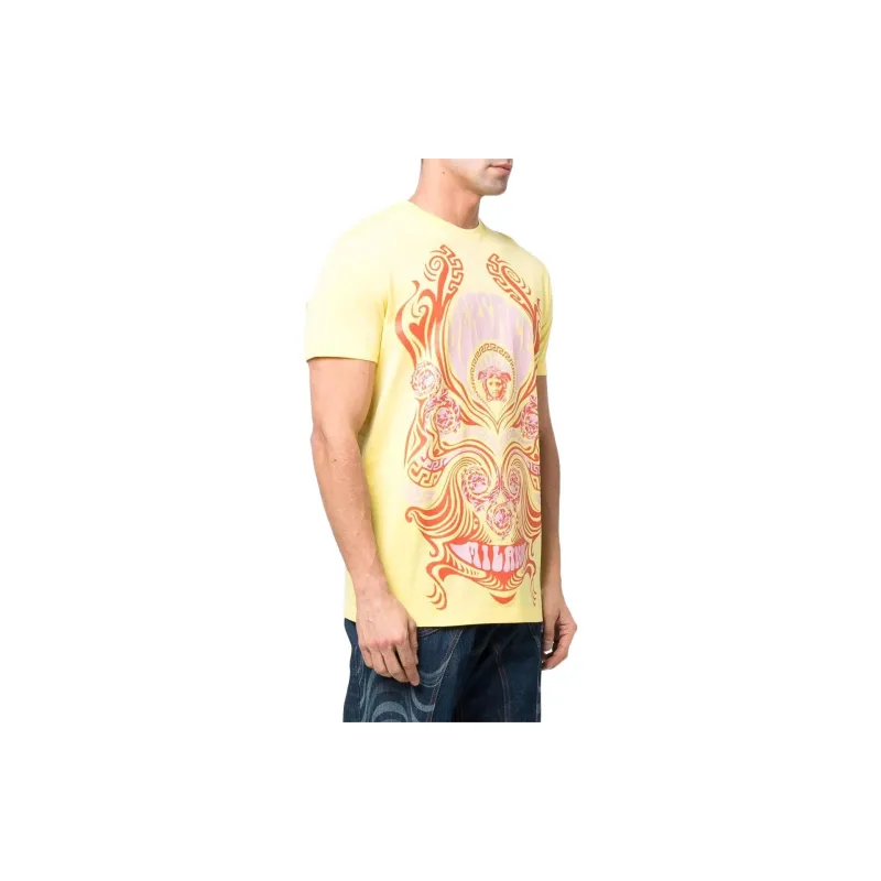 VERSACE VERSACE SS22 T-Shirt Men's Yellow-3
