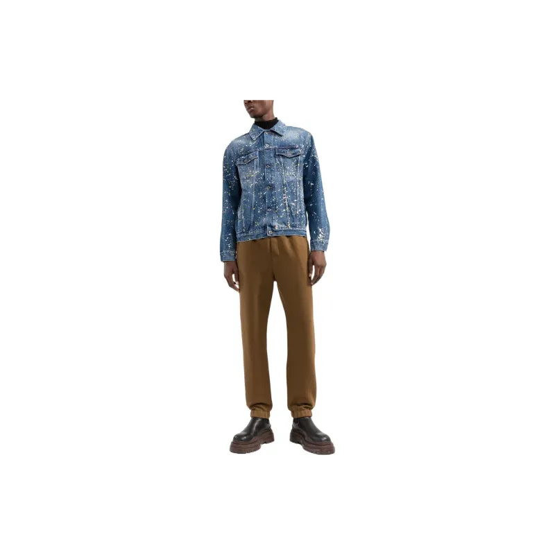 OFF WHITE Paint Skate Denim Jacket-1