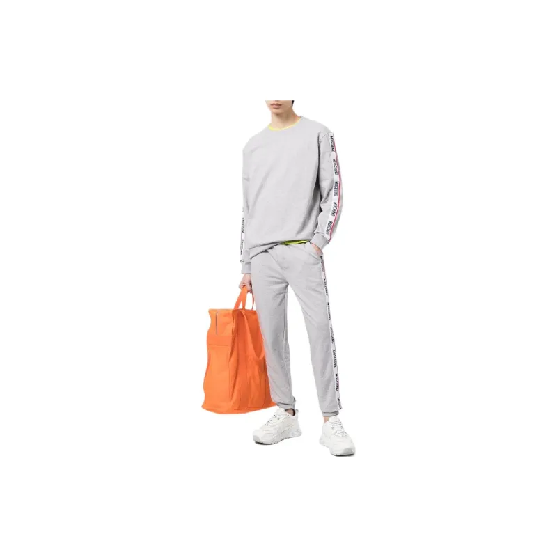 MOSCHINO Knitted Sweatpants Men Gray-1
