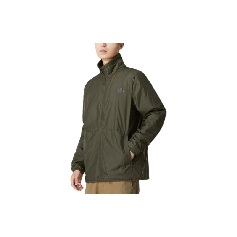THE NORTH FACE Waterproof And Windproof To Keep Warm Windbreaker Jacket Men's Army Green-3