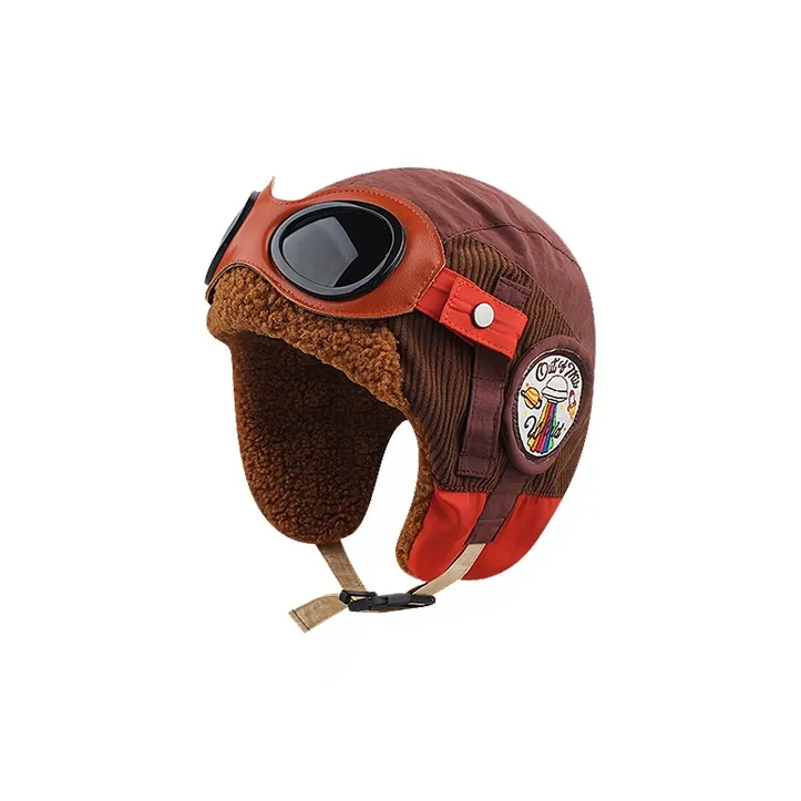 FREE RABBITⅡ Fall And Winter Corduroy Warm Trapper Hat Techwear Cycling Cold Resistant Unisex-3