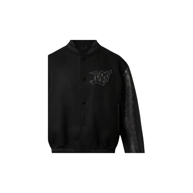 LOUIS VUITTON SS22 Baseball Jacket Men's Black-6