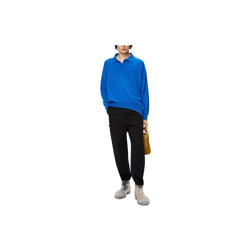 LOEWE FW22 Polo Shirt Men's Electric Blue-1