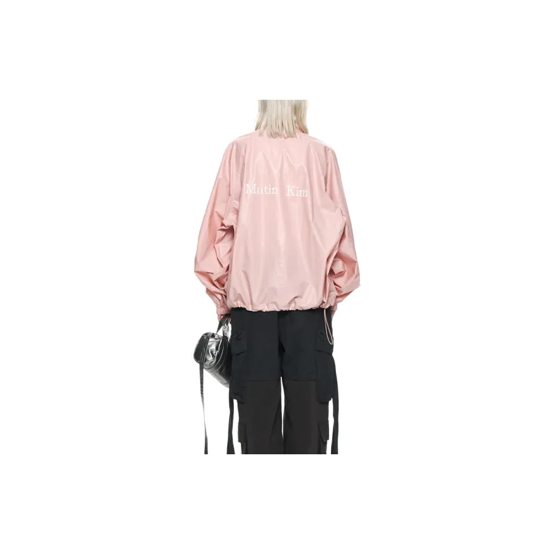 MATIN KIM Logo Coating Jacket-2