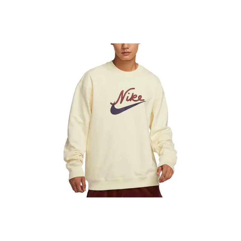 Nike Sweatshirts Men Beige Yellow-3