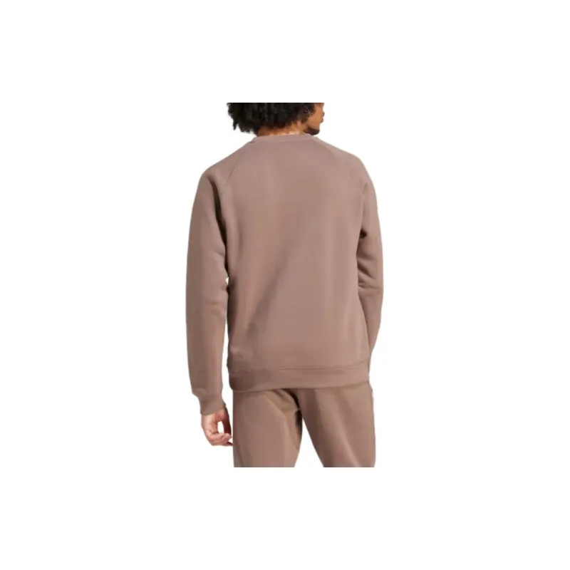 Adidas Originals ESSENTIALS Trefoil Essentials Crewneck Sweatshirt Men's Brown-2