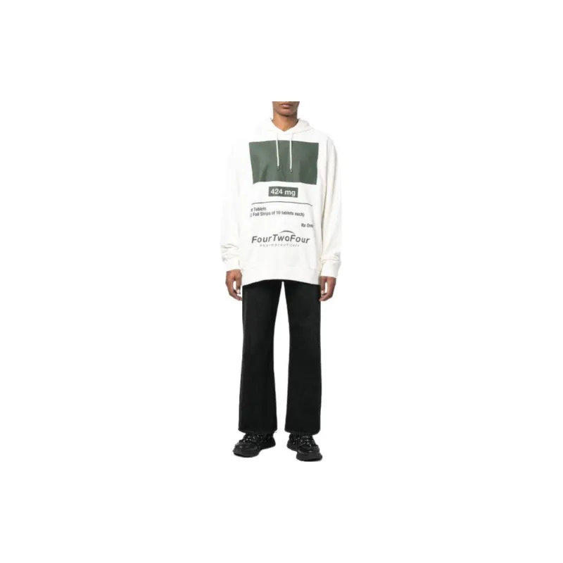 424 Graphic print Cotton Hoodie-1