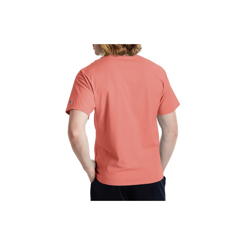 Champion Straight T Shirt US Version Unisex Pink-3