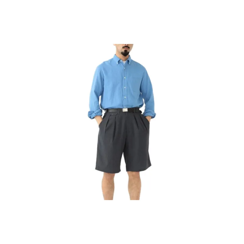 Beams Casual Shorts Men Charcoal-3