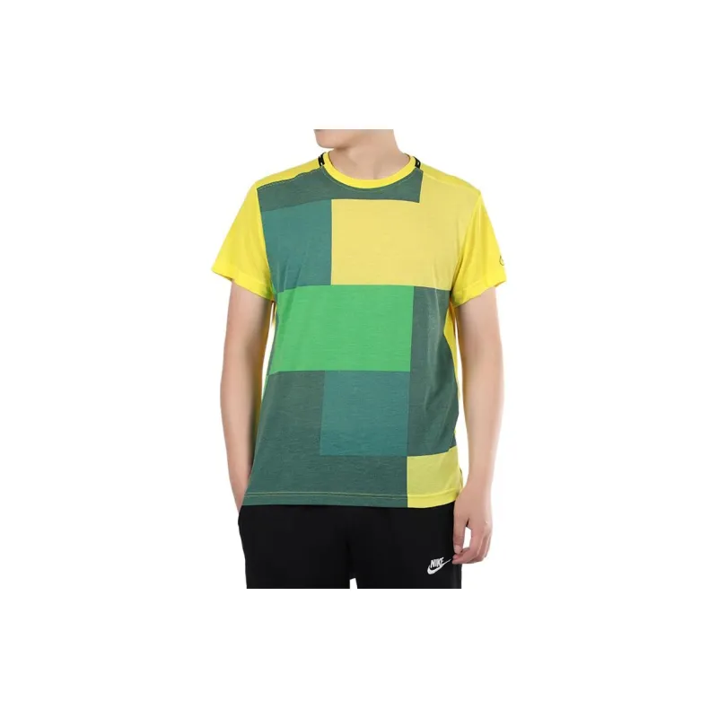 Nike T Shirt Men's Yellow Green-2