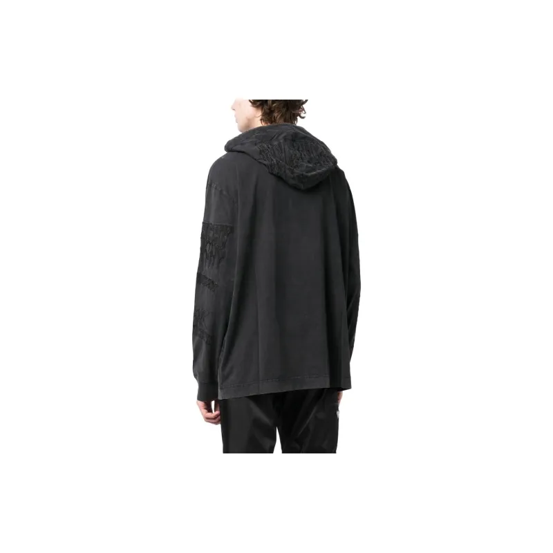 Givenchy Embroidered Logo Faded Effect Hoodie-2