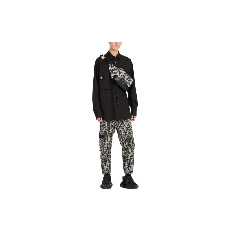 BALMAIN Monogram print Track Pants-3