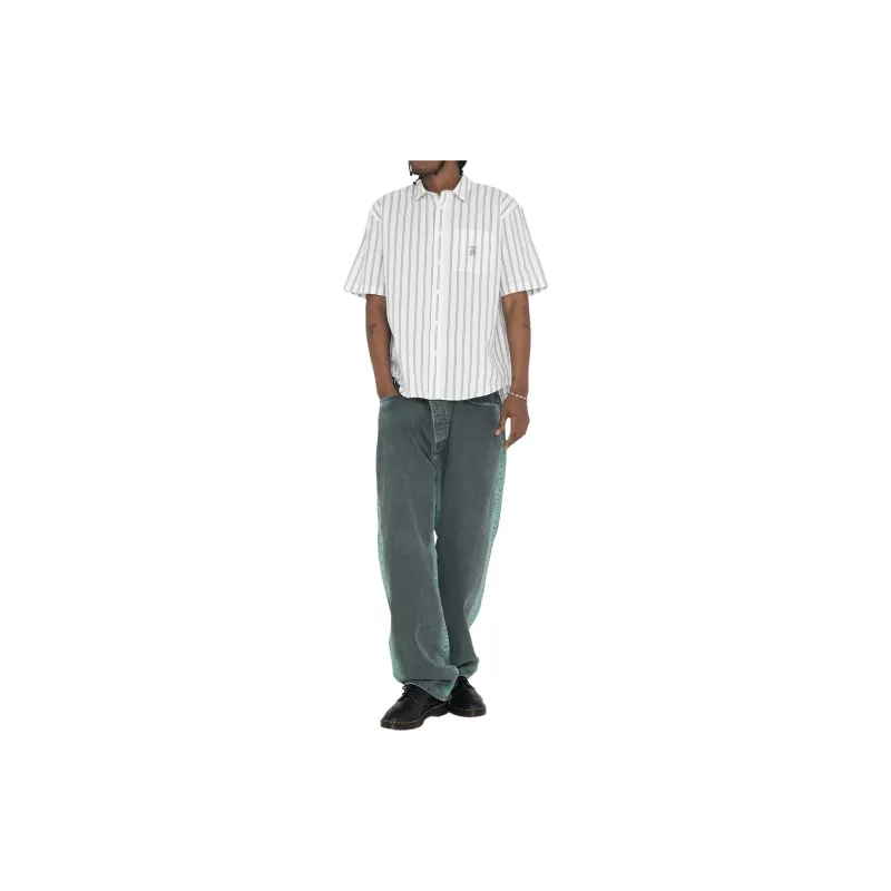 Stussy Boxy Striped Short Sleeve Shirt-3