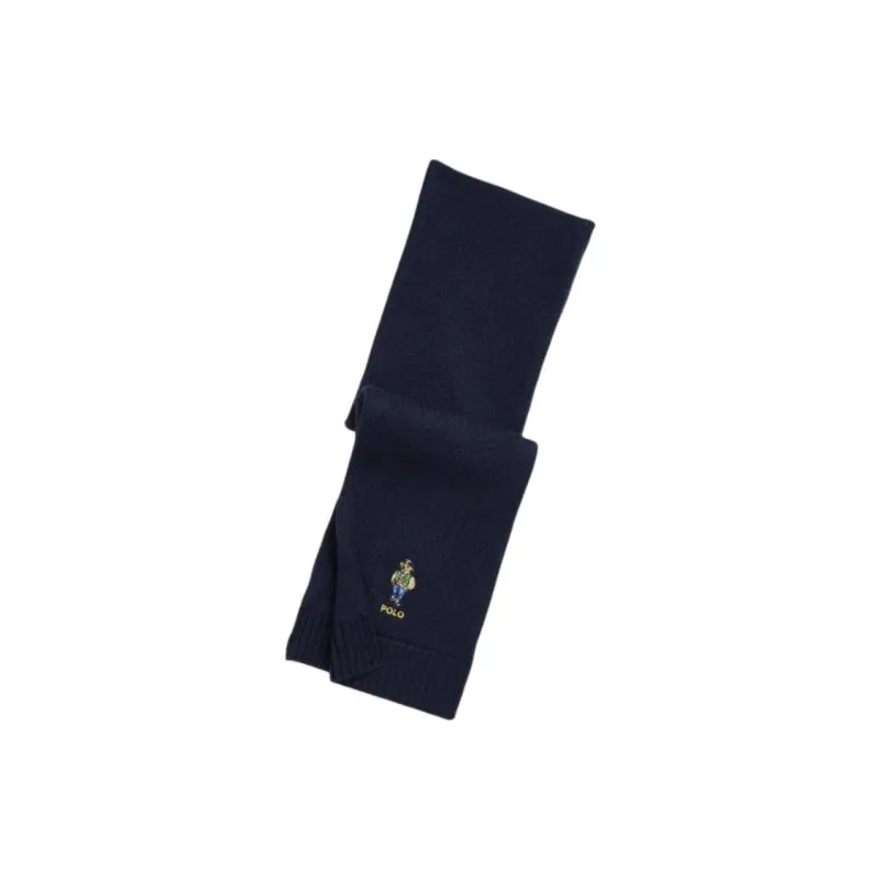 Ralph Lauren Cotton Knit Scarves Kids' Dark Blue-0