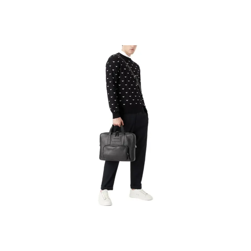 EMPORIO ARMANI FW22 Knitwear Men's Black-3