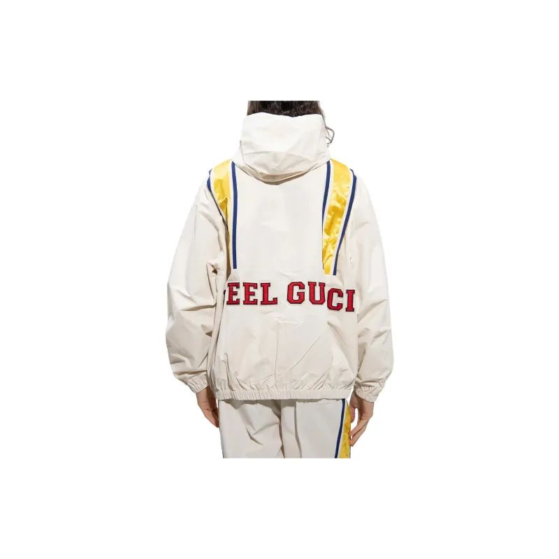 GUCCI Striped Detail Hooded Jacket-2