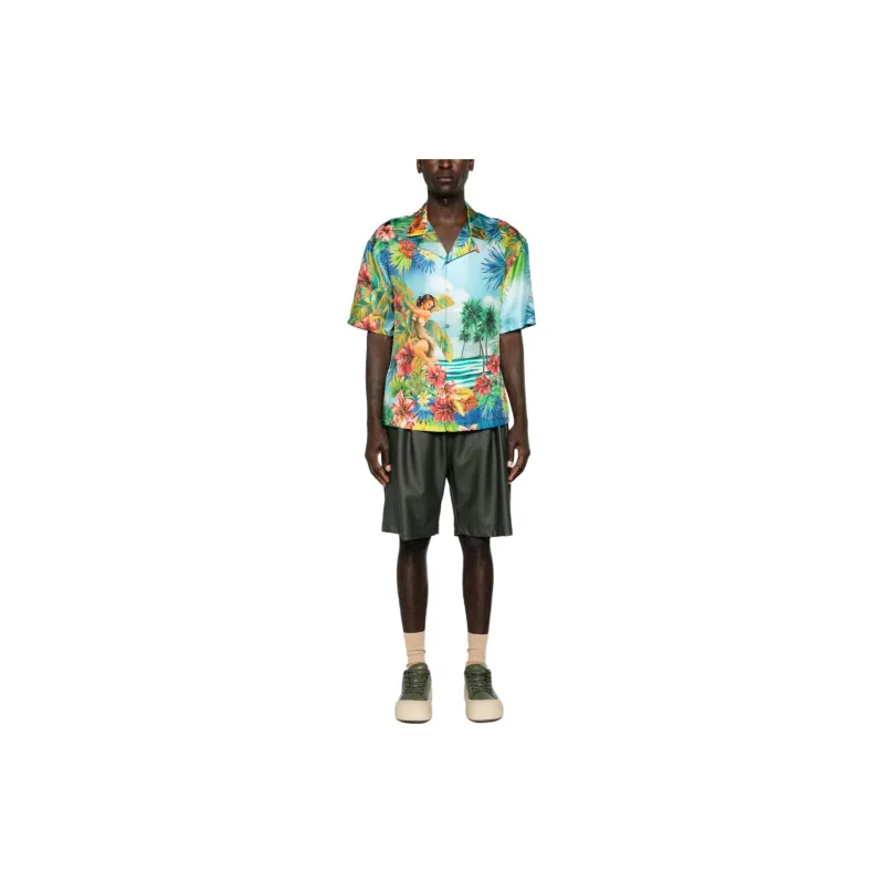 Roberto Cavalli Floral print Silk Shirt-3